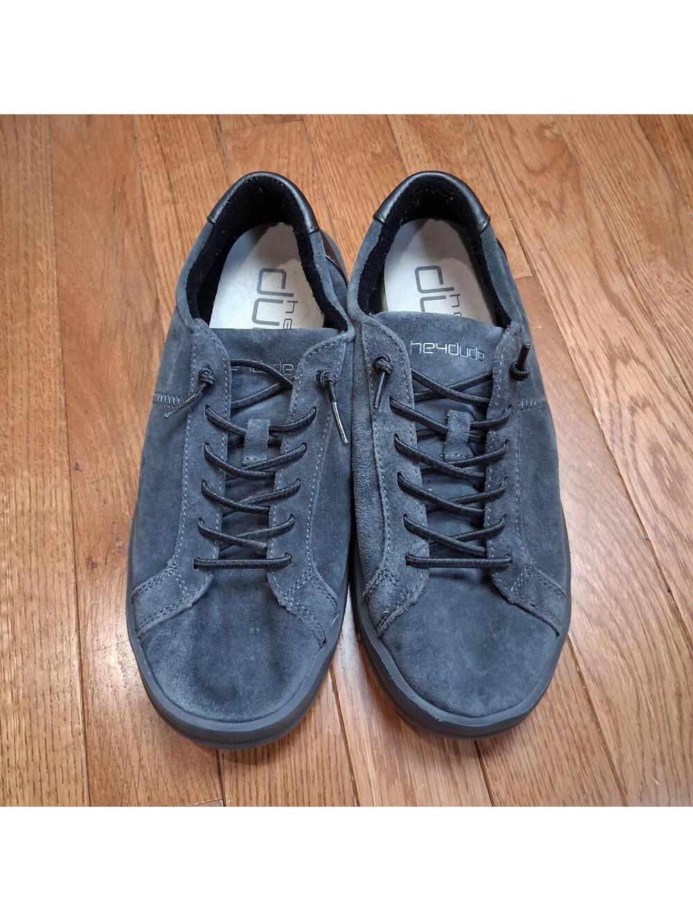 Womens Hey Dude Karina Slip On Shoes Suede Granite Gray Size 9